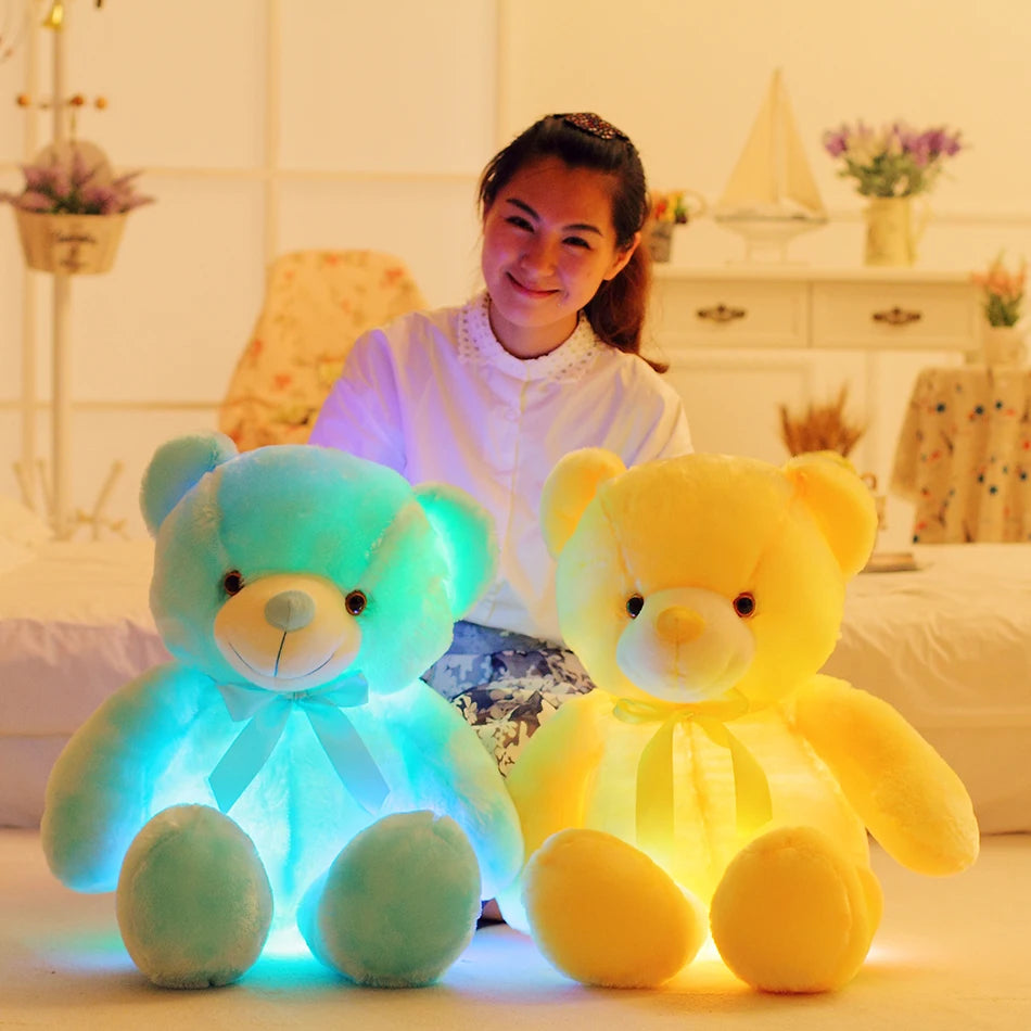50cm LED Teddy Bear Plush Toy for Colorful Cozy Glow