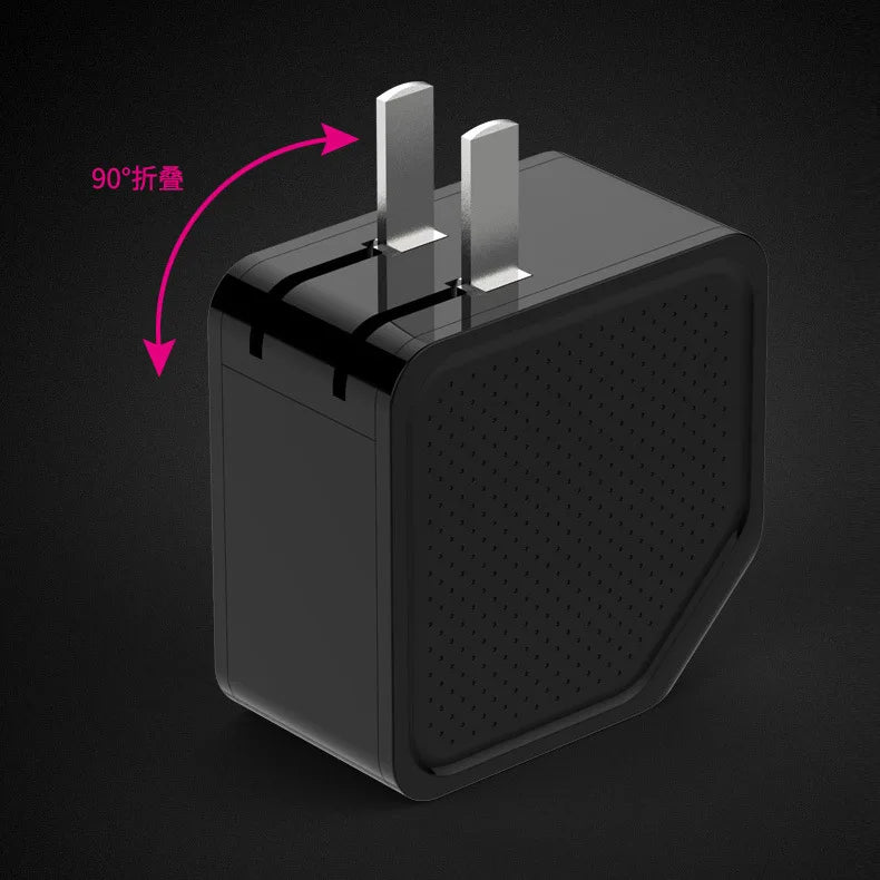 LED Display Fast Charger with Dual USB & Auto-Off