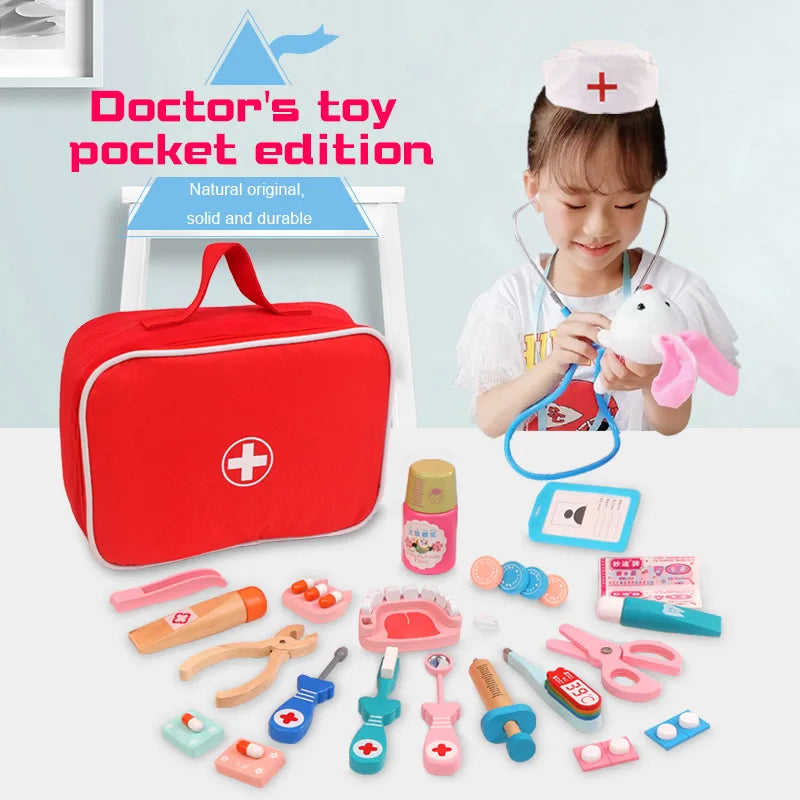 Wooden Doctor Play Set for Imaginative Learning Fun