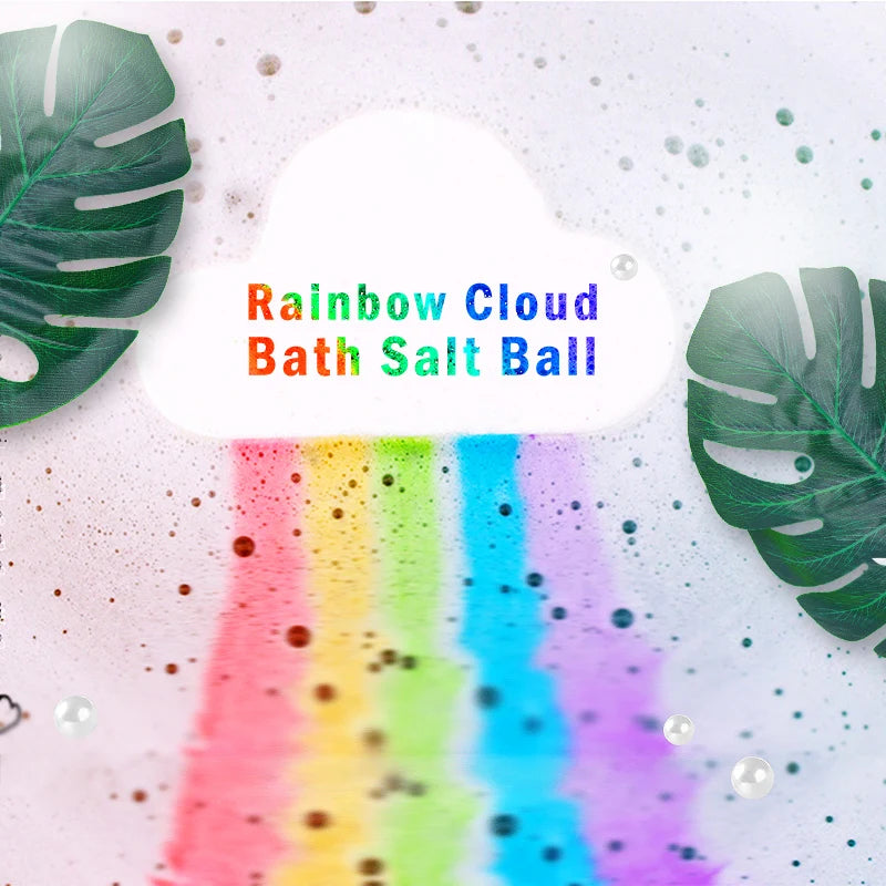 Rainbow Bath Bomb Gift Box for Relaxing Home Spa Soaks