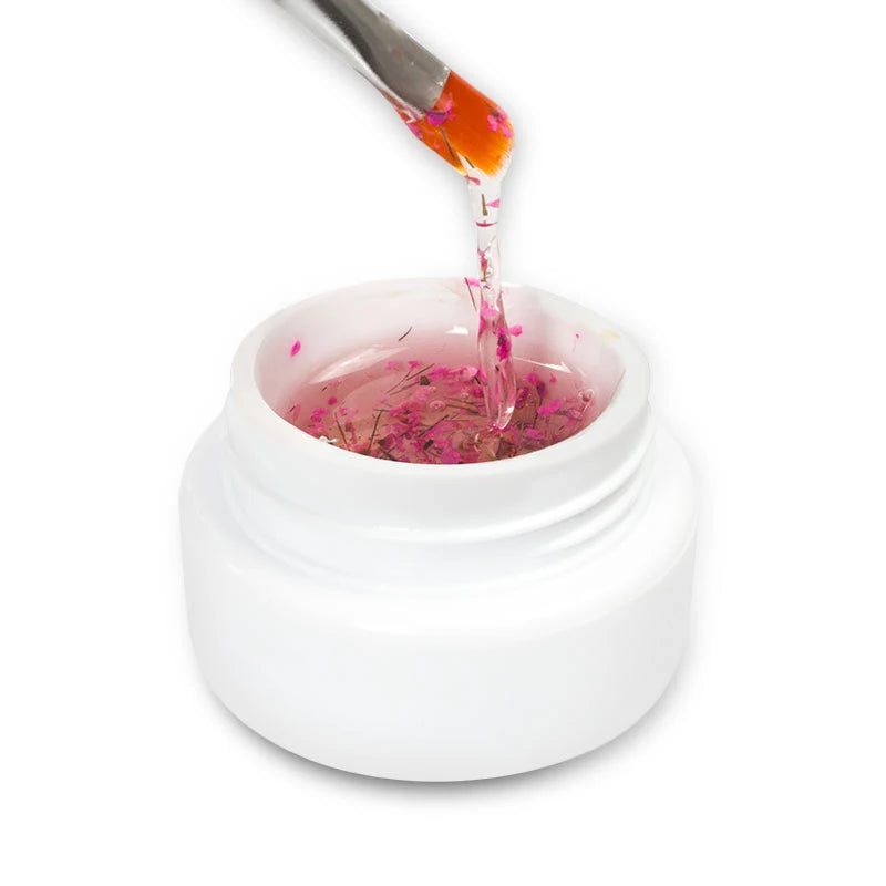 Dried Flower Gel Nail Polish for Sheer Nail Art Looks
