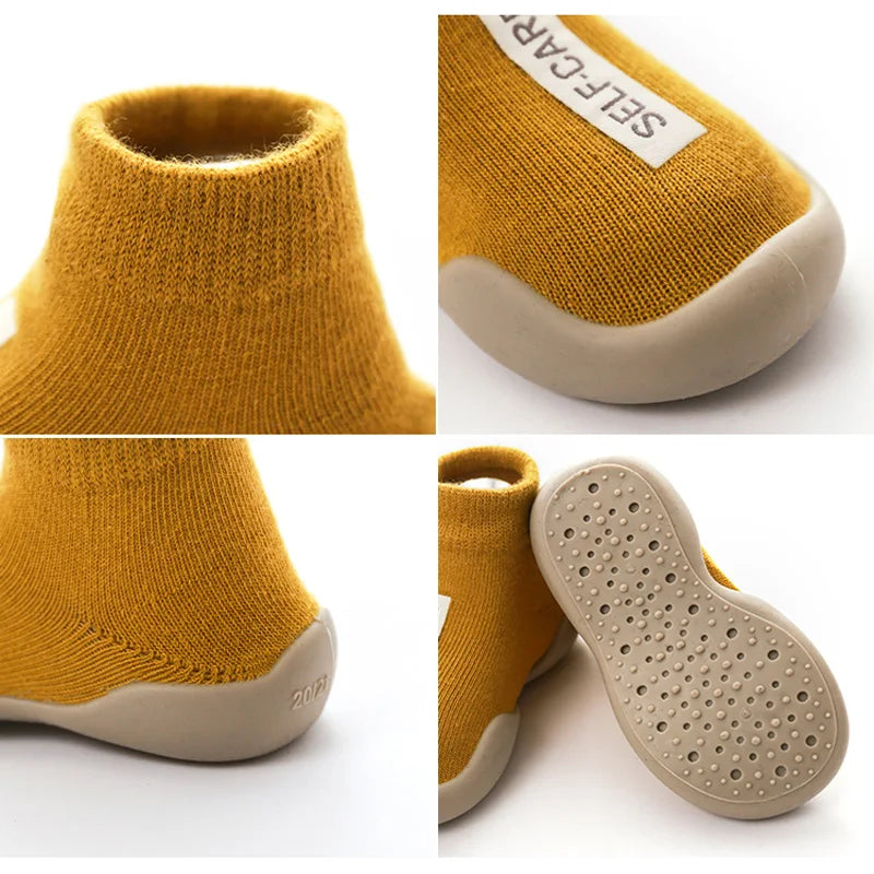Baby First Walker Shoes With Soft Anti-Slip Rubber Soles