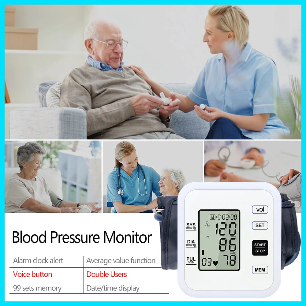 Arm Blood Pressure Monitor – Accurate Heart Rate & BP Tracker