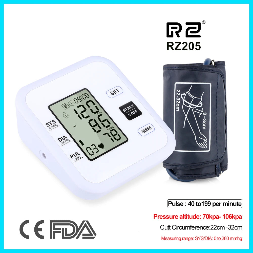 Arm Blood Pressure Monitor – Accurate Heart Rate & BP Tracker