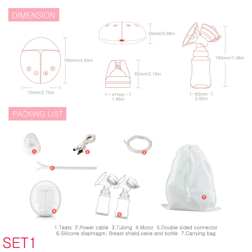 Electric Breast Pump for Flexible, Comfortable Feeding