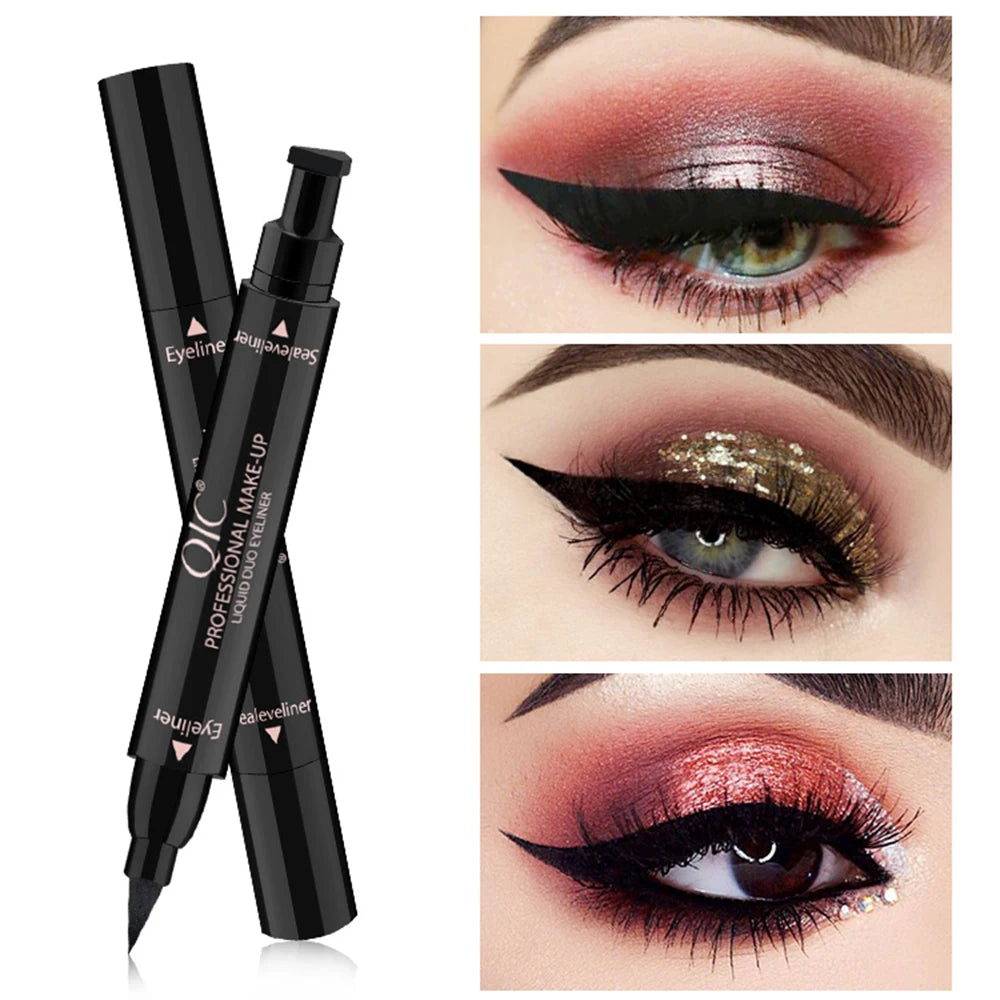 Triangle Stamp Eyeliner Waterproof Winged Eye Look