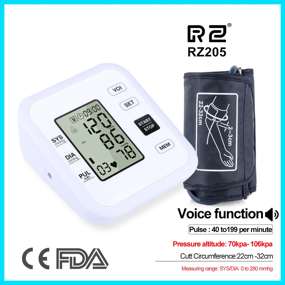 Arm Blood Pressure Monitor – Accurate Heart Rate & BP Tracker