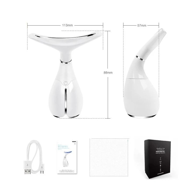 LED Light Therapy Neck & Face Lifting Device — Visible