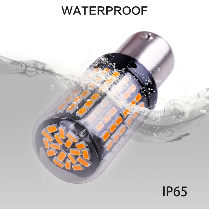 LED Turn Signal Bulb — Bright CanBus 144SMD, Error-Free