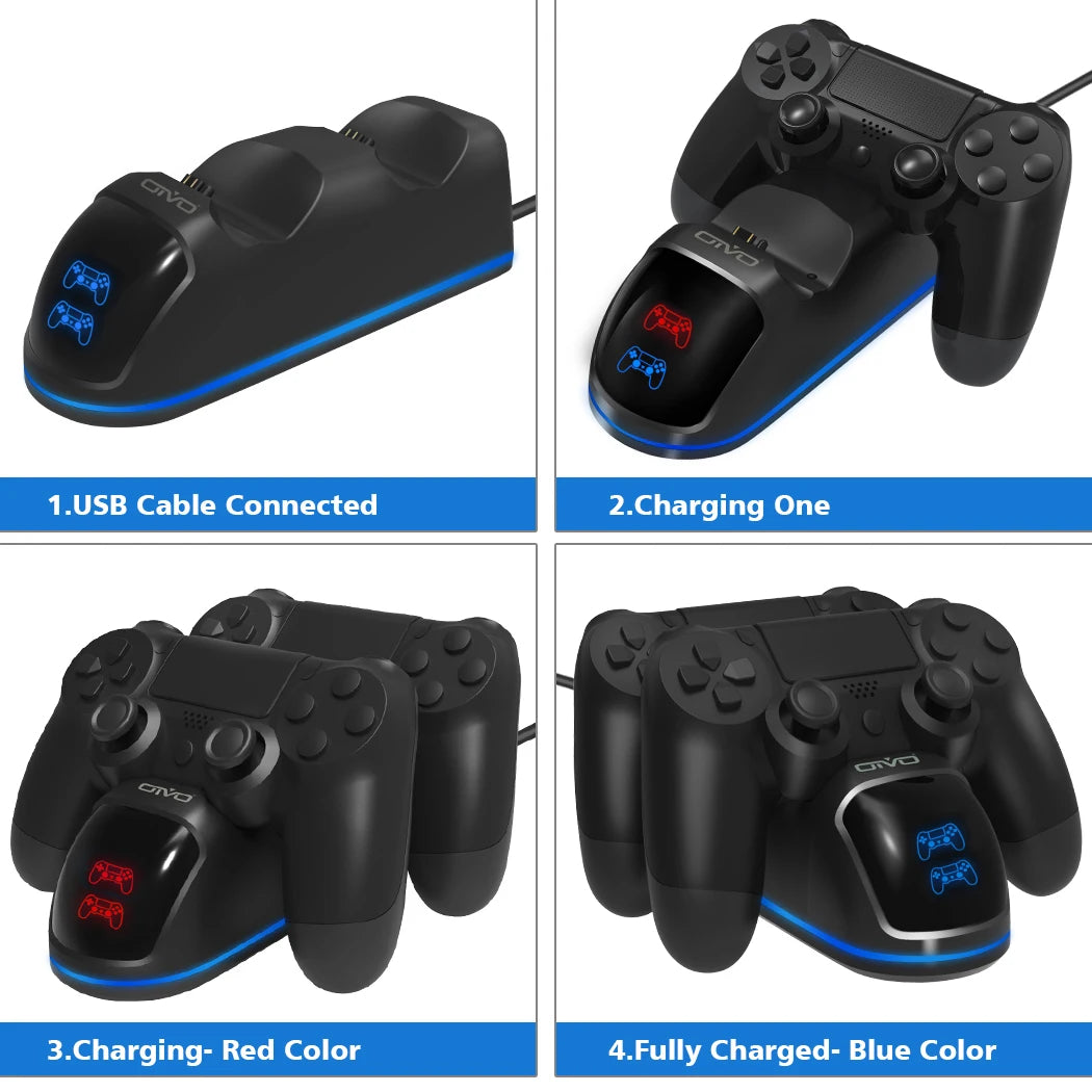 PS4 Controller Charging Dock — Dual Charge Station