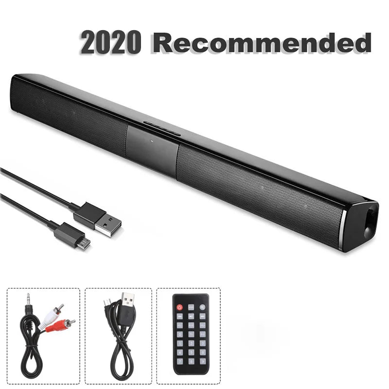20W TV Sound Bar — Wireless Bluetooth Home Theater Sound