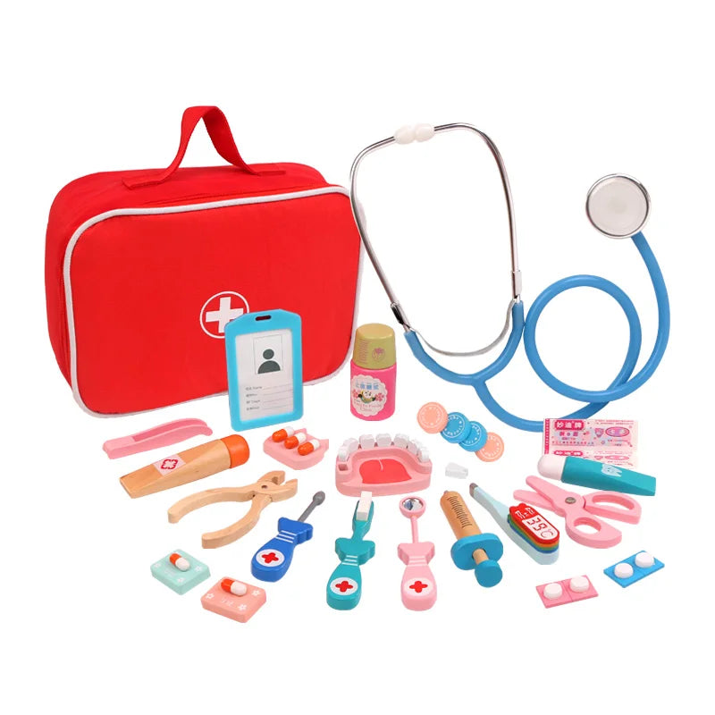 Wooden Doctor Play Set for Imaginative Learning Fun