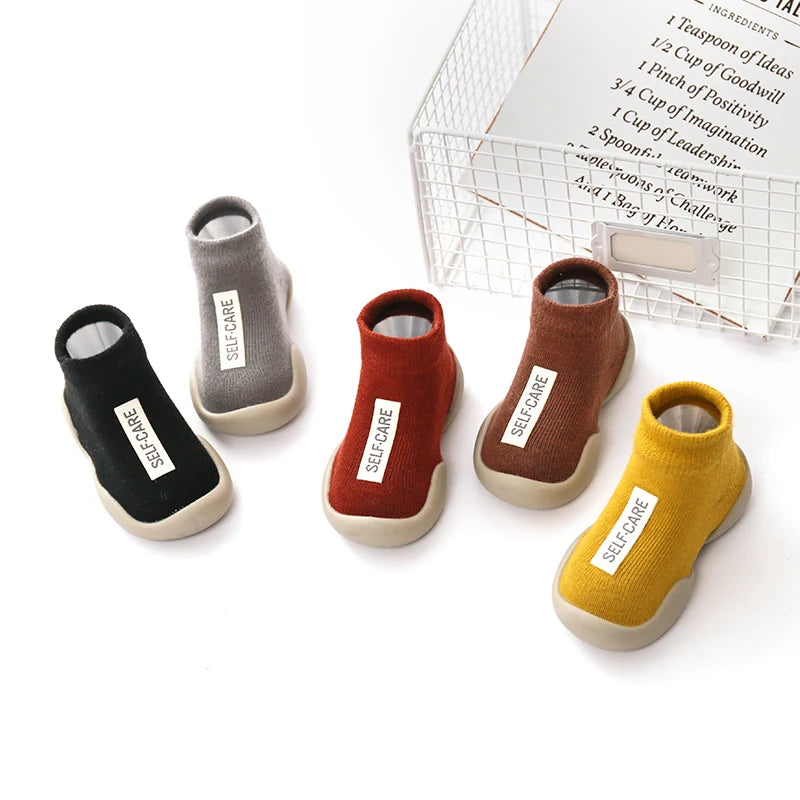 Baby First Walker Shoes With Soft Anti-Slip Rubber Soles