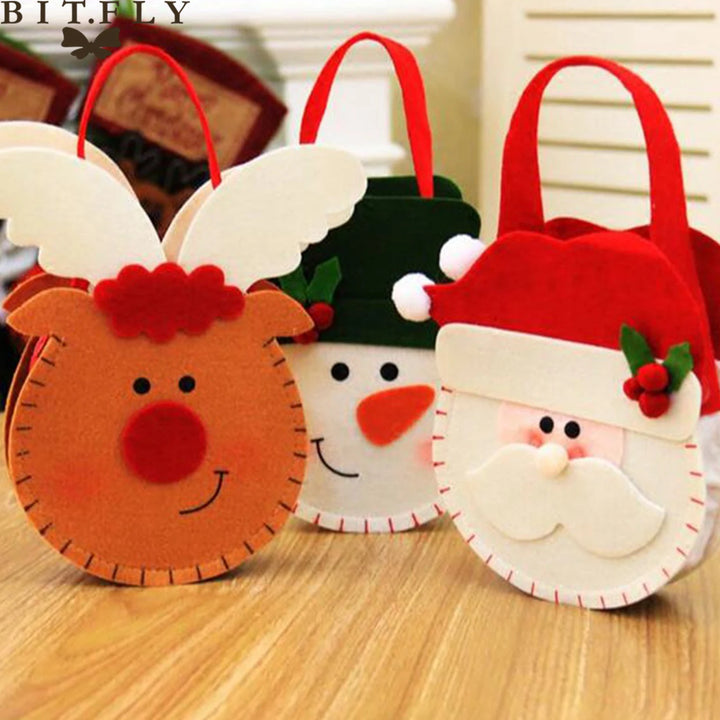 Christmas Candy Gift Bag, 15x18cm Santa Holiday Designs