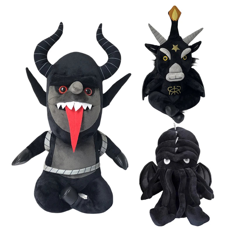 Gothic Plush Rabbit, 35cm Soft Statement Toy