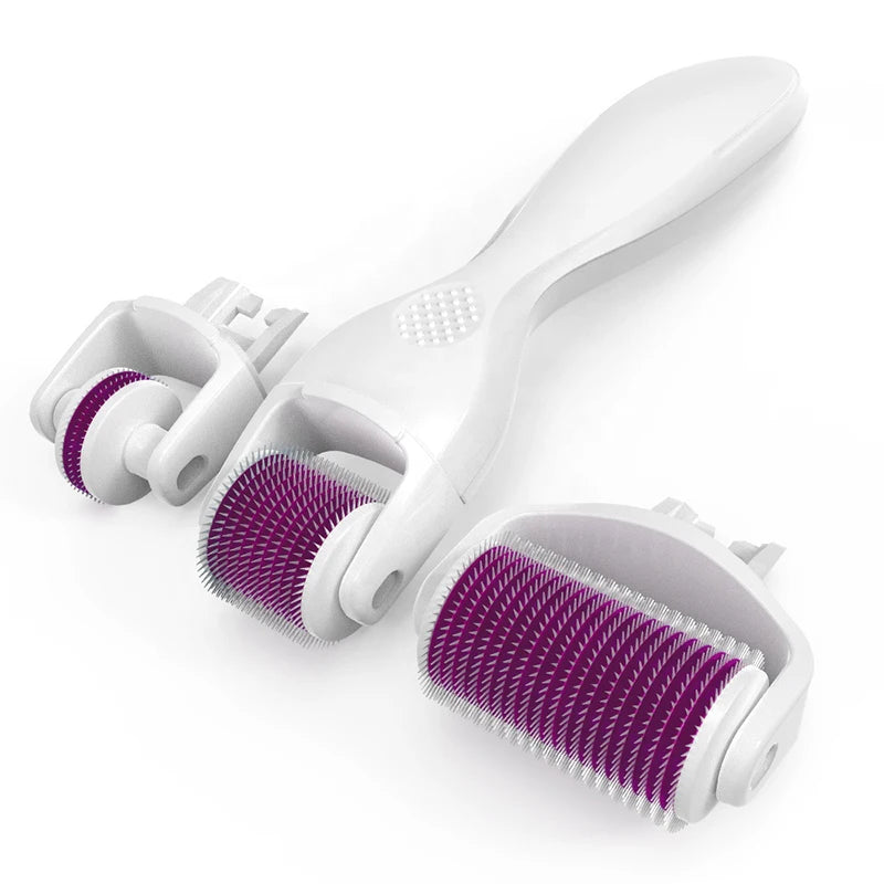 Serum Micro 3-in-1 Derma Roller Kit — 3 Heads for Smoother