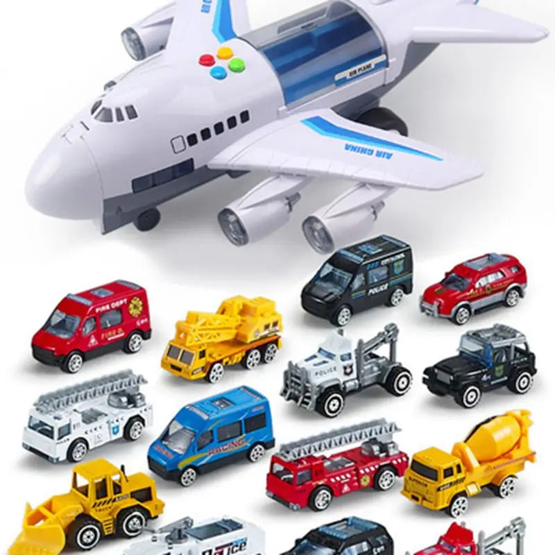 Passenger Plane Track Toy for Musical Pretend Play