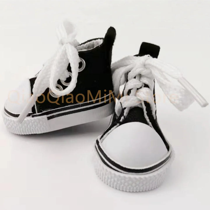 1/6 BJD Doll Shoes – 5cm Candy-Color Canvas High Tops