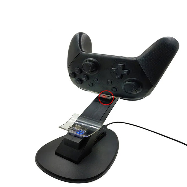 Switch Pro Controller Charging Dock with LED Indicator