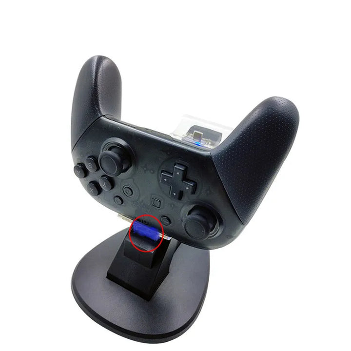Switch Pro Controller Charging Dock with LED Indicator