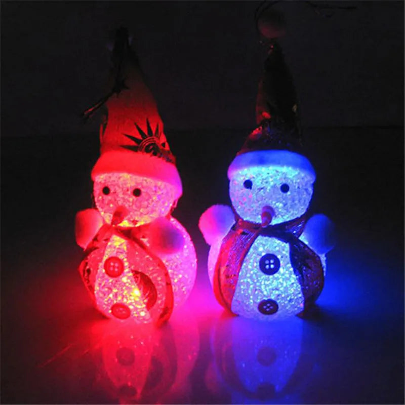 Glowing Snowman Christmas Decoration With Warm LEDs