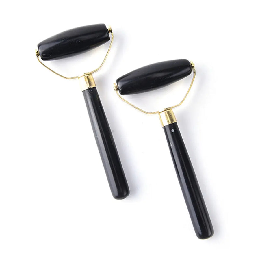 Obsidian Quartz Facial Roller — Ageless Glow for Firmer Skin