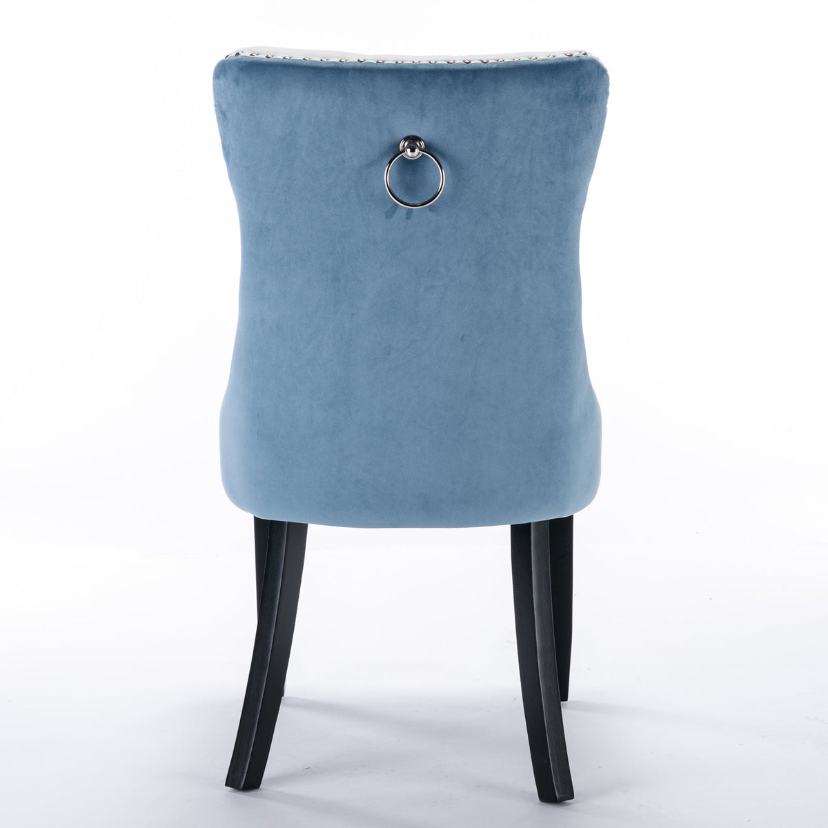 Tufted Modern Dining Chairs Set of 2 with Velvet Accents
