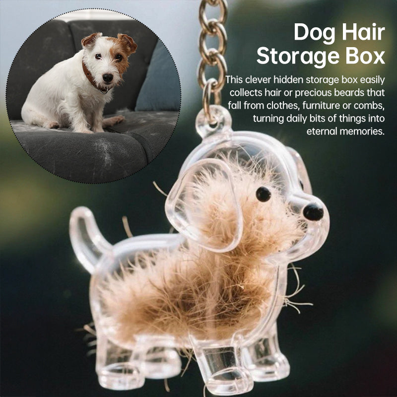 Pet Hair Memorial Keychain Box for Lasting Memories