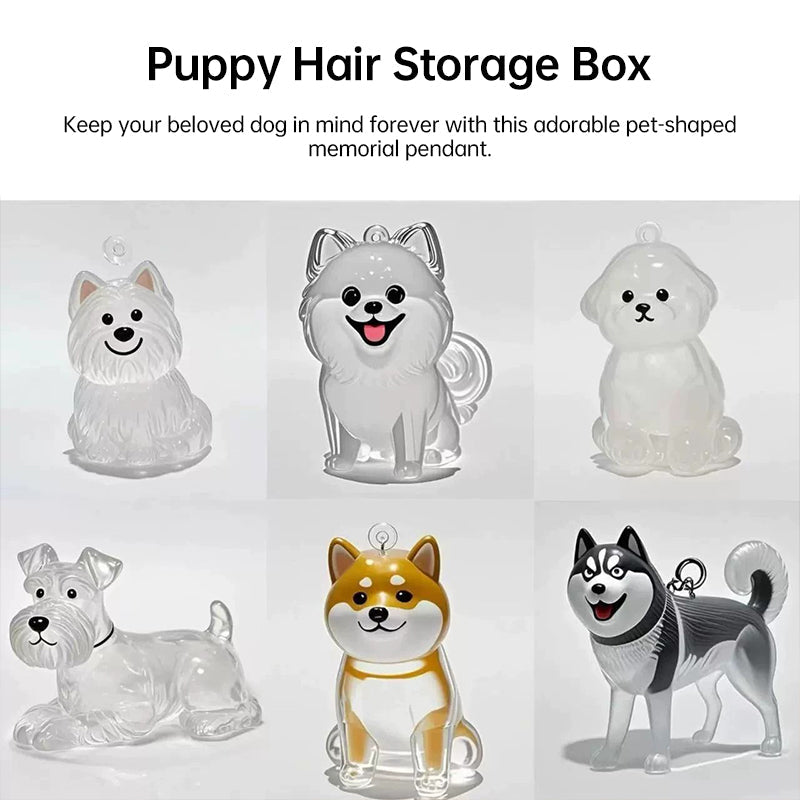 Pet Hair Memorial Keychain Box for Lasting Memories