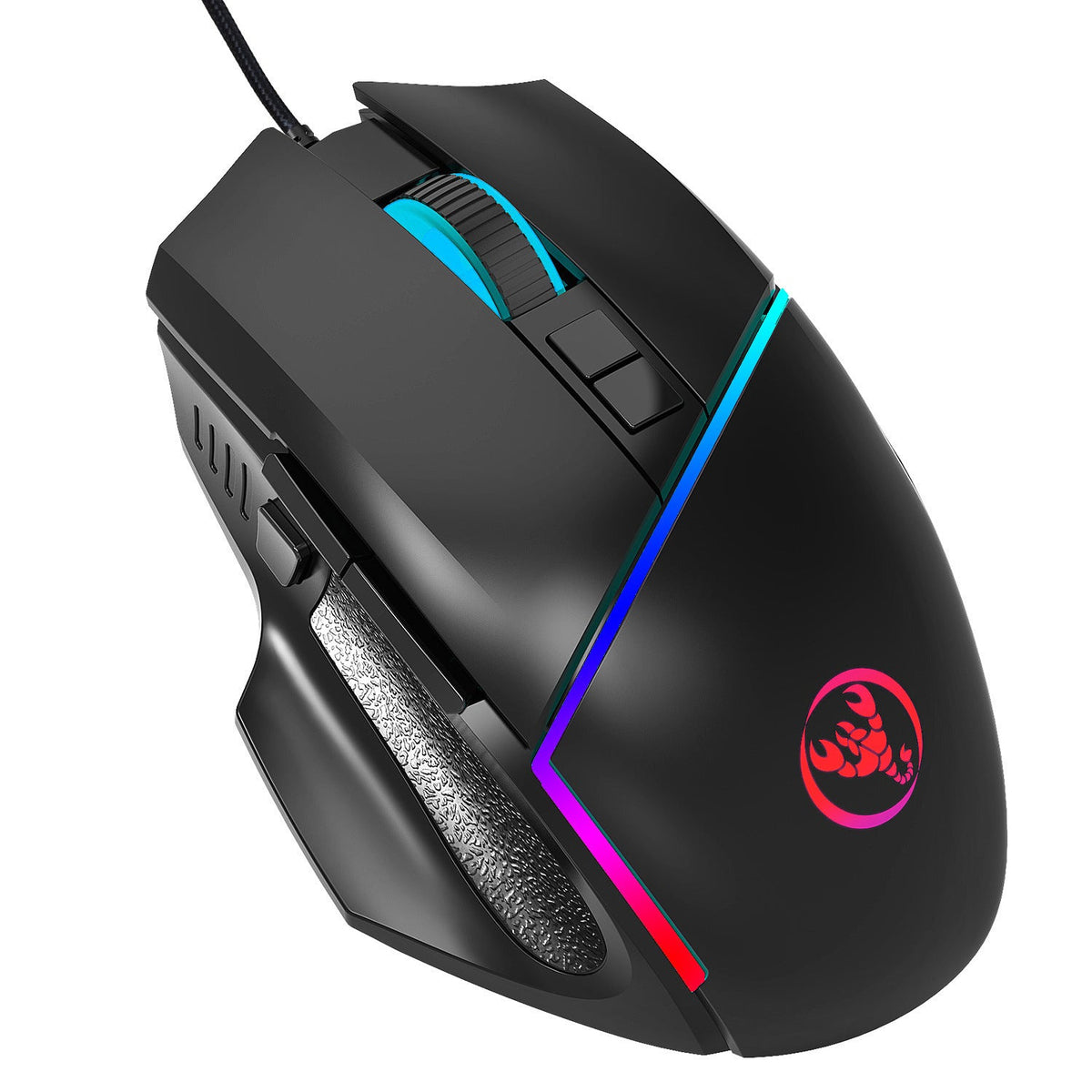 RGB Wired Gaming Mouse, 6400 DPI & Synced RGB Lights