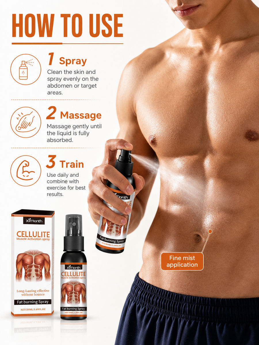 Muscle Activation Spray — Tighten & Shape Abs, No Greasiness