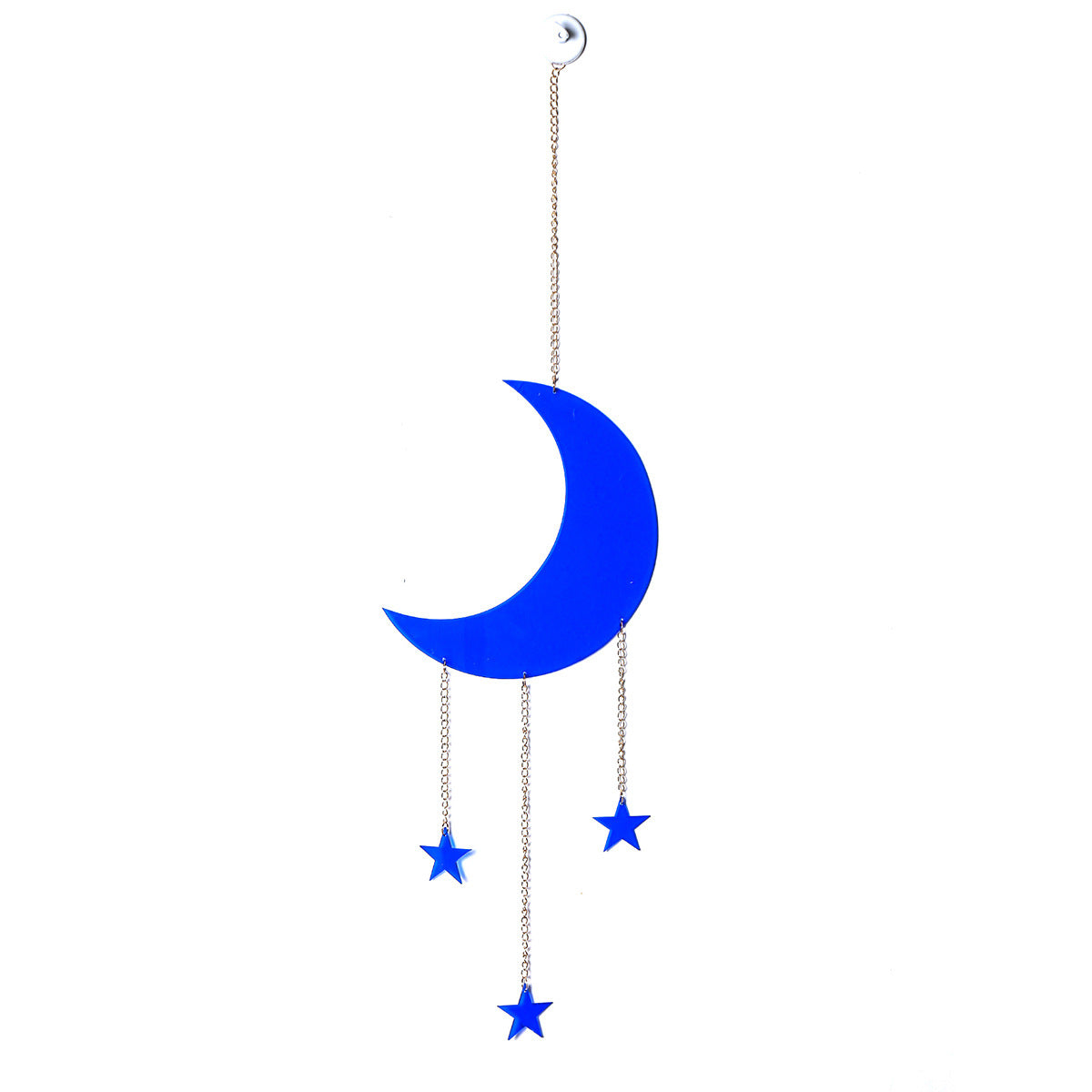 Acrylic Blue Moon Wall Hanging for Whimsical Decor