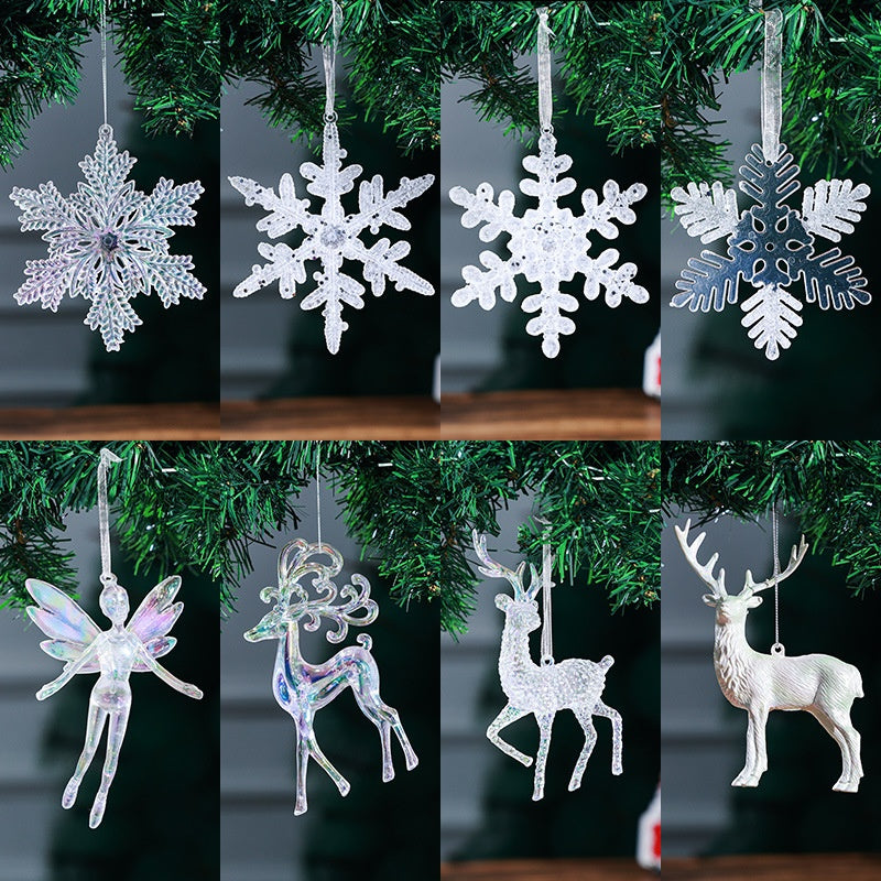 Acrylic Christmas Ornaments for Sparkling Icy Trees