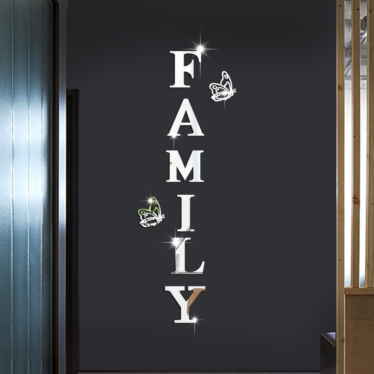 Acrylic Family Wall Stickers for Elegant Home Entryways