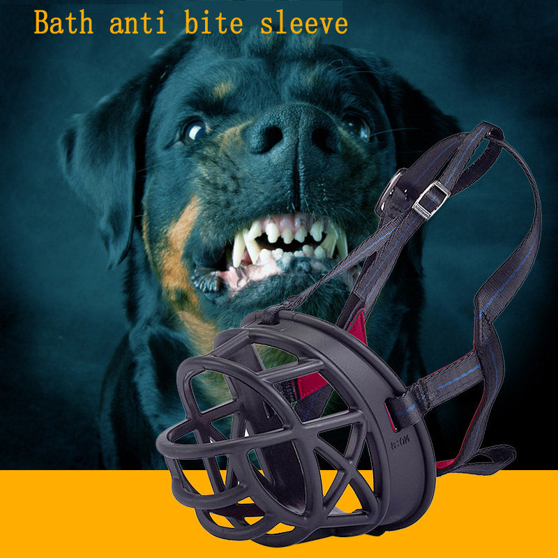 Adjustable Basket Dog Muzzle for Safer Grooming & Training