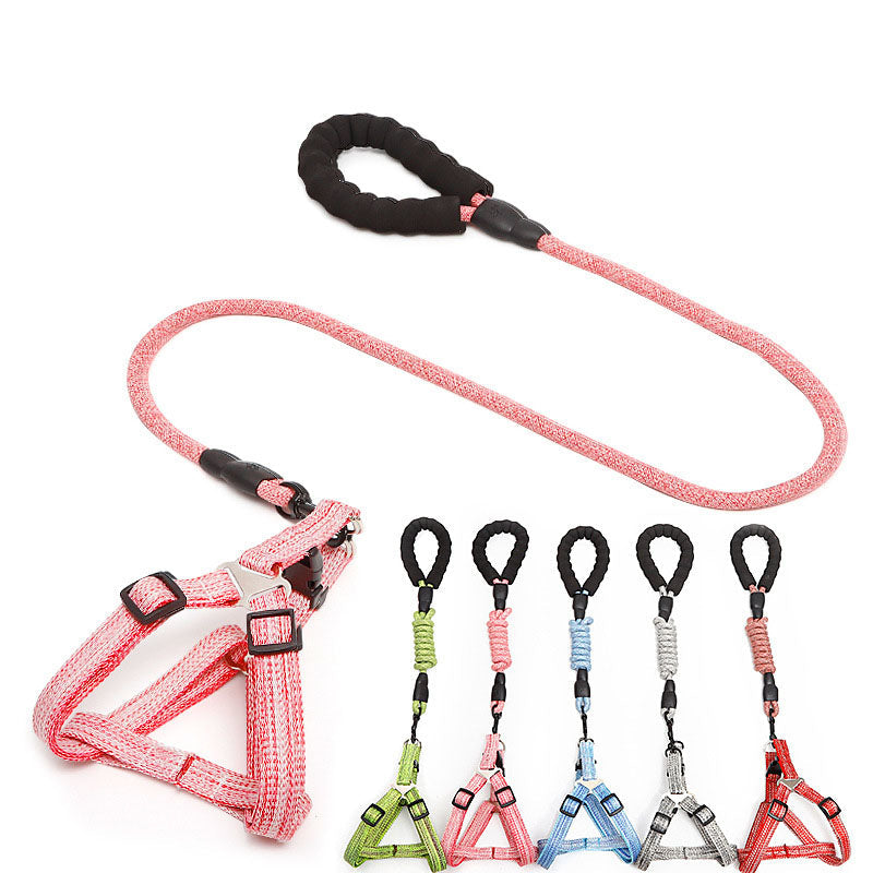Adjustable Dog Harness and Leash Set for Easy Walks