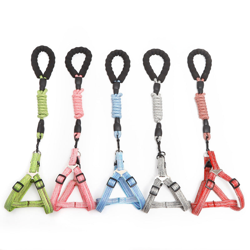 Adjustable Dog Harness and Leash Set for Easy Walks