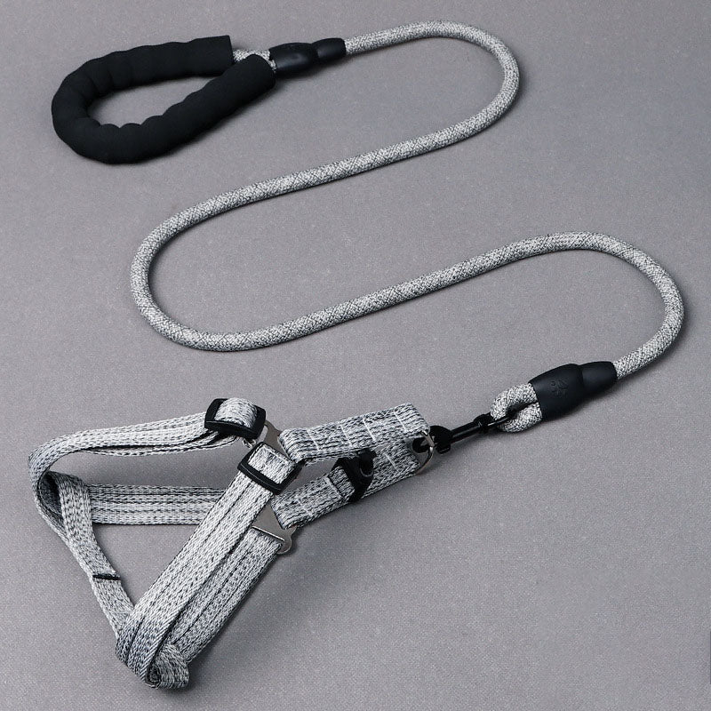Adjustable Dog Harness and Leash Set for Easy Walks