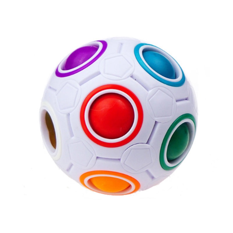 Rainbow Puzzle Ball Toy for Screen-Free Focus Play
