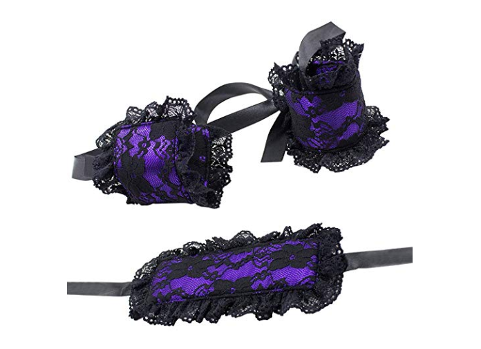 Lace Blindfold and Handcuffs Costume Set for Role Play