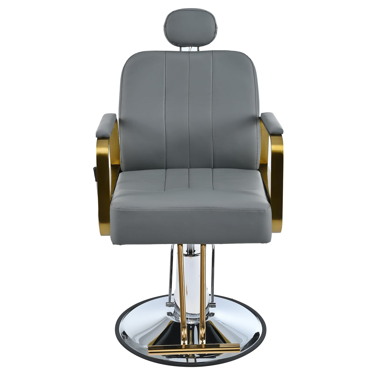 Reclining Salon Chair with Hydraulic Lift and 360° Swivel
