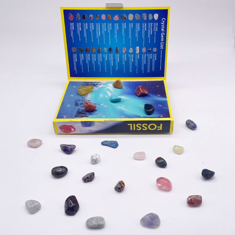 Rock Advent Calendar: 24 Genuine Specimens STEM Gift