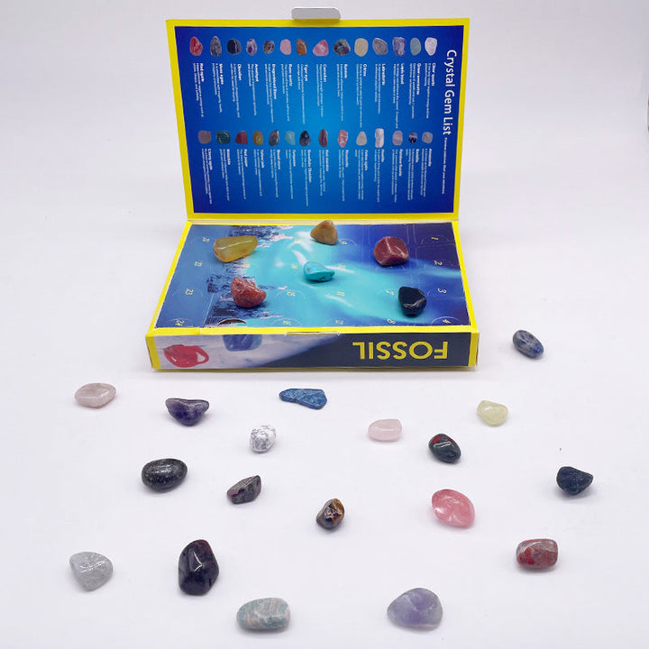 Rock Advent Calendar: 24 Genuine Specimens STEM Gift
