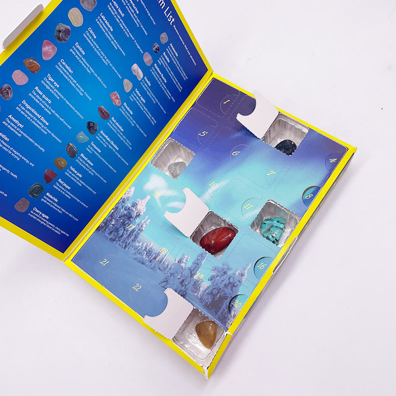 Rock Advent Calendar: 24 Genuine Specimens STEM Gift