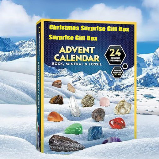 Rock Advent Calendar: 24 Genuine Specimens STEM Gift