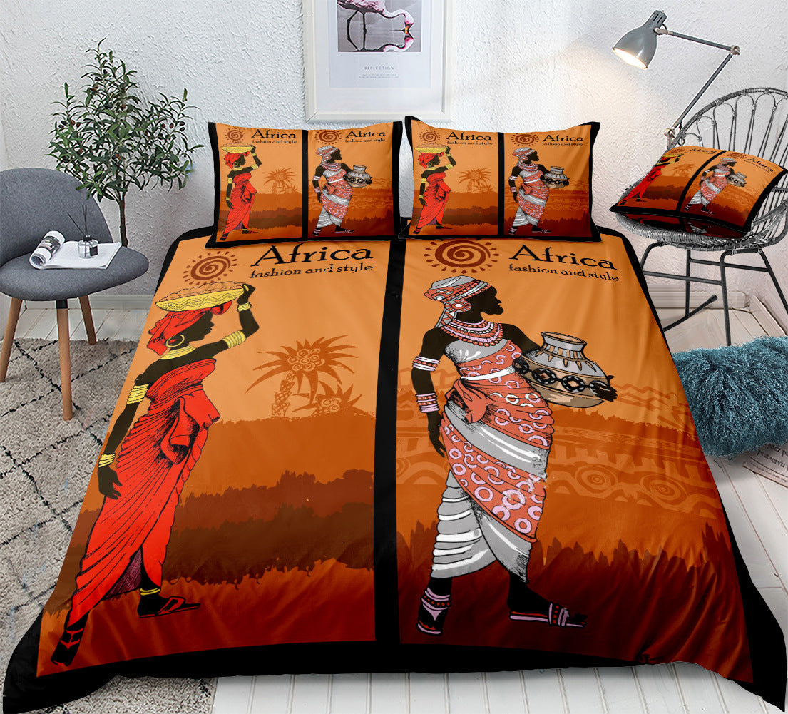 African-Inspired Bedding Set | Bold Cultural Style