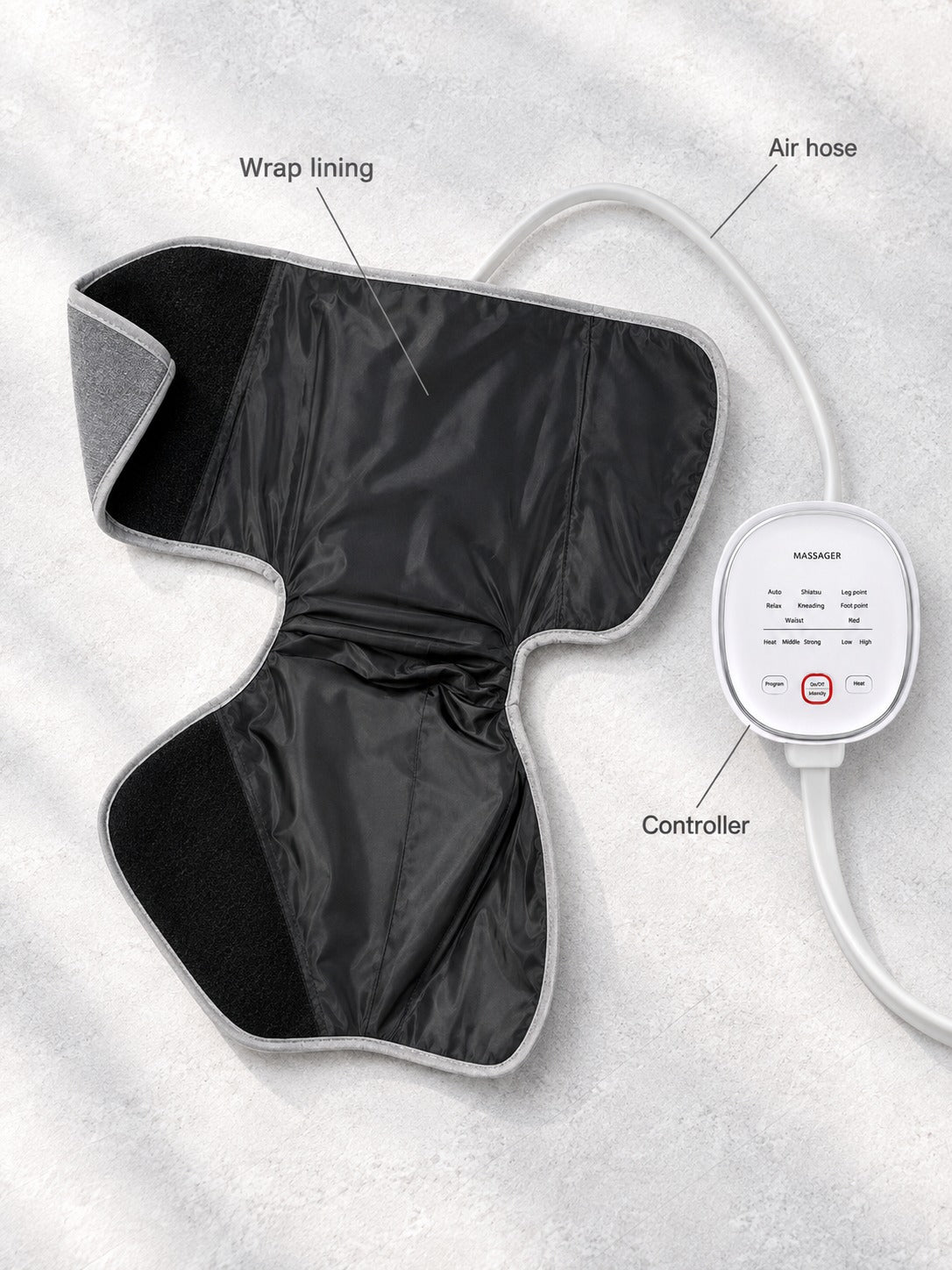 Air Compression Leg Massager with Heat for Tired Legs