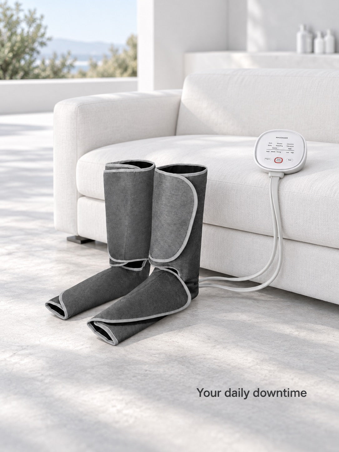Air Compression Leg Massager with Heat for Tired Legs