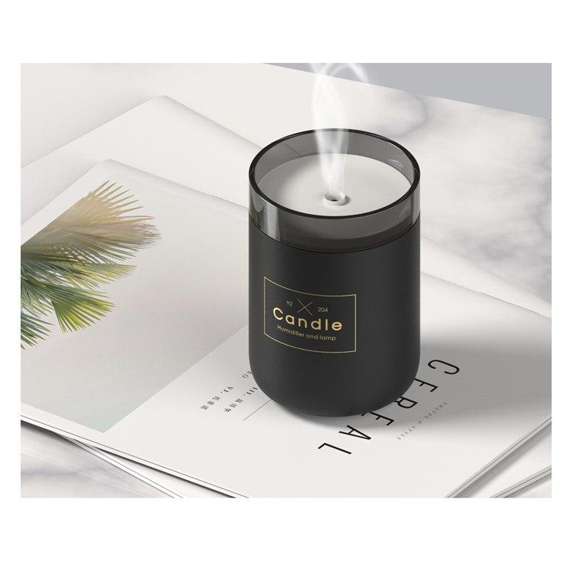 Candle-Style Ultrasonic Humidifier with Warm Ambient Glow