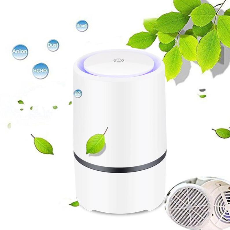 Desktop Air Purifier with HEPA Filter and Night Light